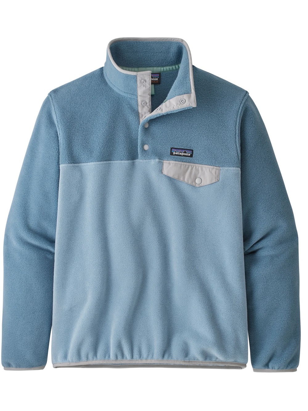 Patagonia Synchilla Snap-T Women’s Small Fleece Blue Colorblock Pullover
